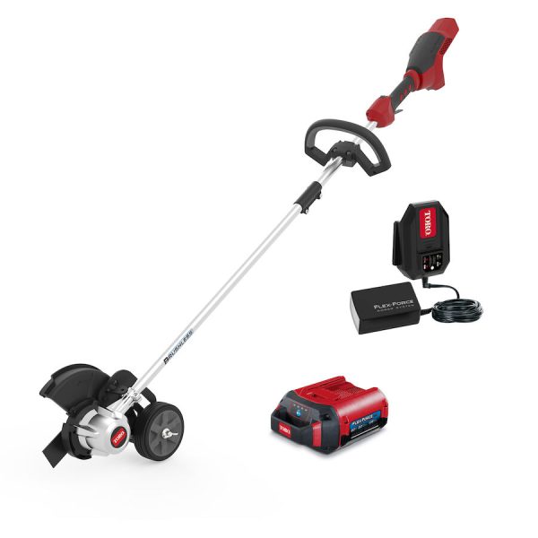 Toro 60V MAX* 8 in. (20.3 cm) Brushless Stick Edger with 2.0Ah Battery (51833)