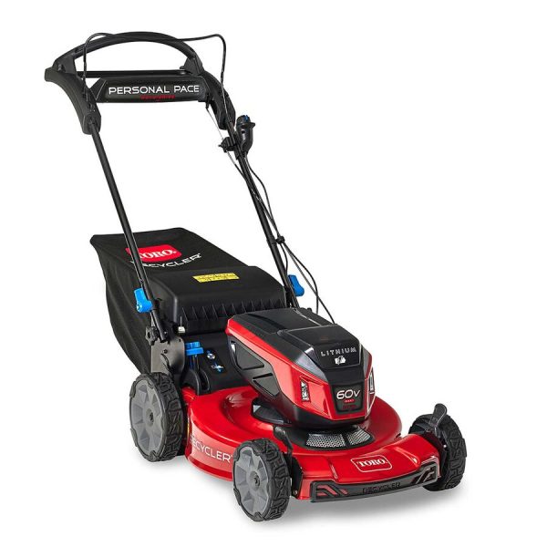 Toro 60V Max* 22 in. (56cm) Recycler® w/ Personal Pace® & SmartStow® Lawn Mower with 8.0Ah Battery (21469)