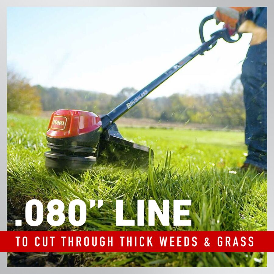 Toro 60V MAX* 15 in. (38.1 cm) Brushless String Trimmer - Battery Not Included (51831T)