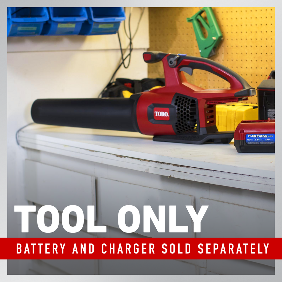 Toro 60V MAX* 605 CFM Brushless Leaf Blower - Battery Not Included (51820T)