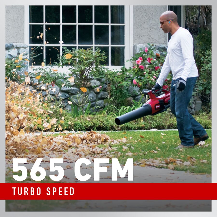 Toro 60V MAX* 565 CFM Brushless Leaf Blower - 2.0Ah Battery Included (51821)