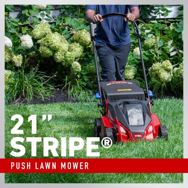 Toro 60V Max* 21 in. (53 cm) Stripe® Push Lawn Mower - Tool Only (21611T)