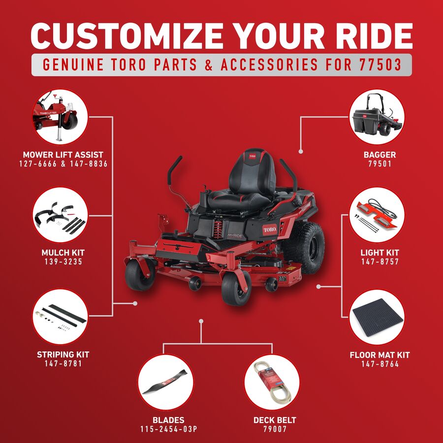 Toro 54 in. (137 cm) TimeCutter® Max MyRide® Zero Turn Mower
