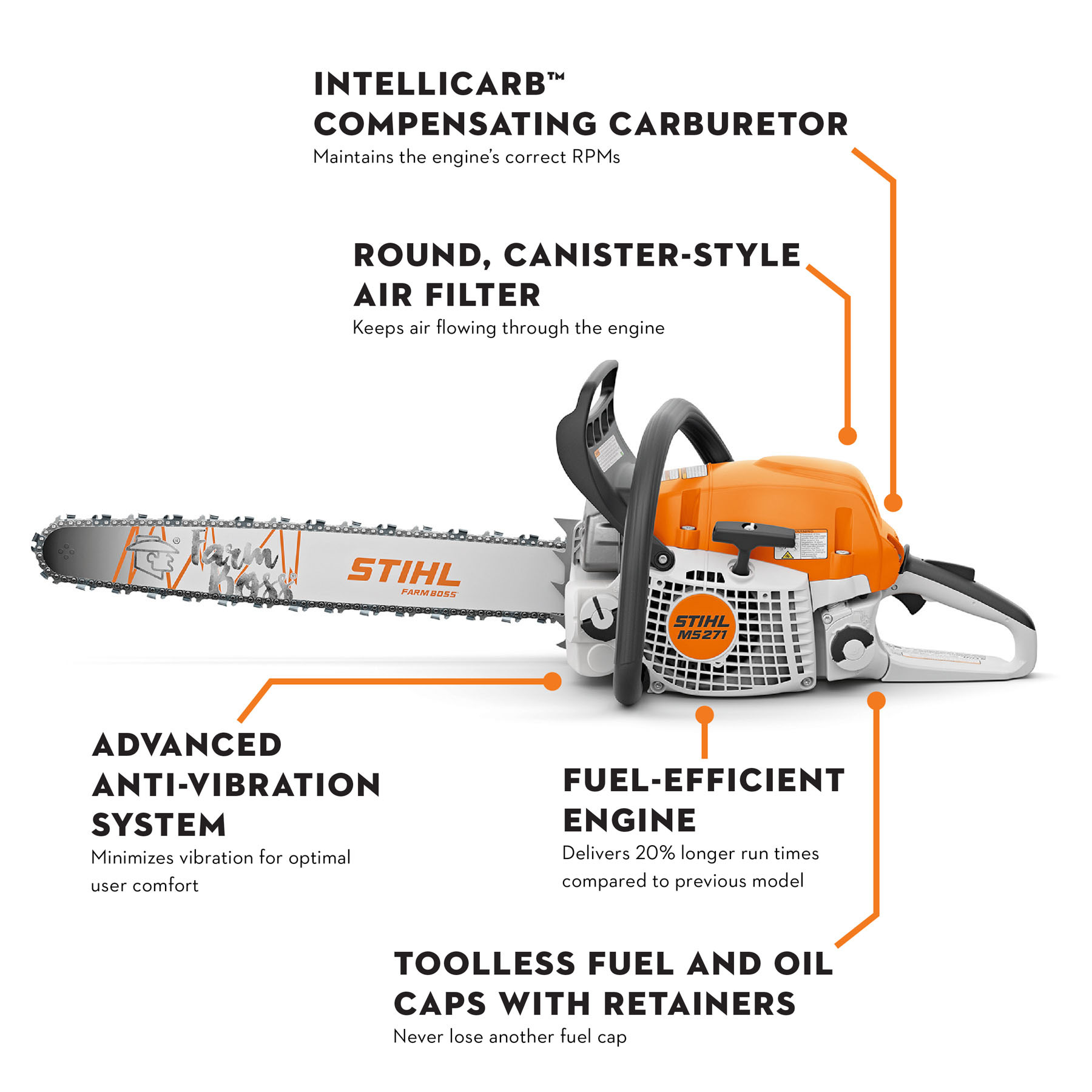 STIHL MS 271 Gasoline Chainsaw